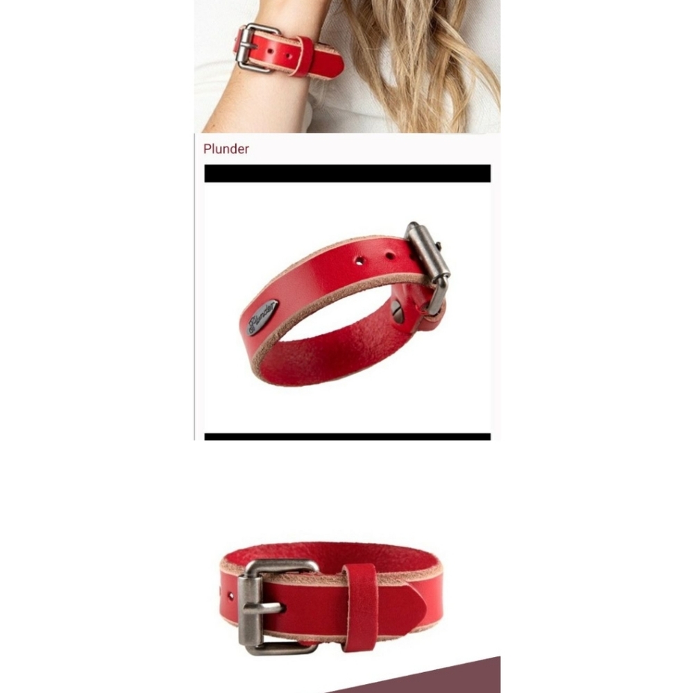 NEW PLUNDER ALEX LEATHER BRACELET. - Picture 4 of 12